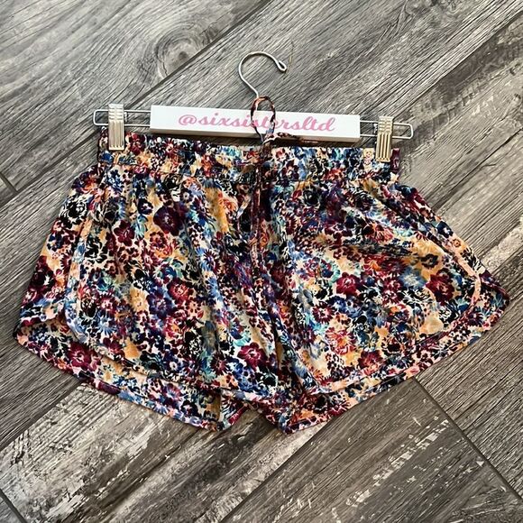 HARMONY + Havoc multicolored shorts elastic and string tie waist band size med - Picture 4 of 10